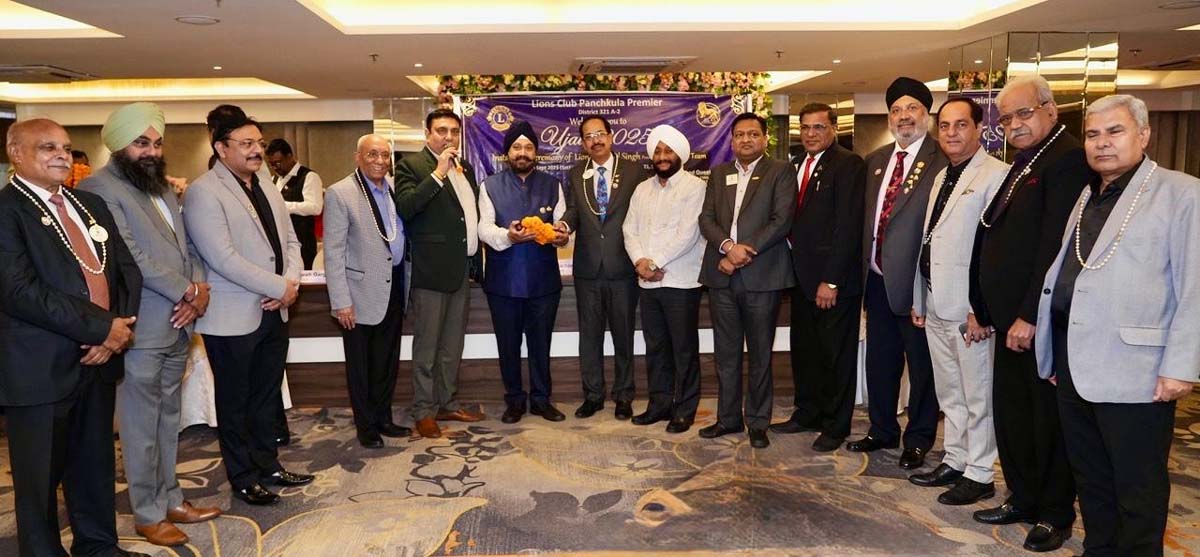 Ikjot Pal Singh takes over as President of Lions Club Panchkula Premier.
